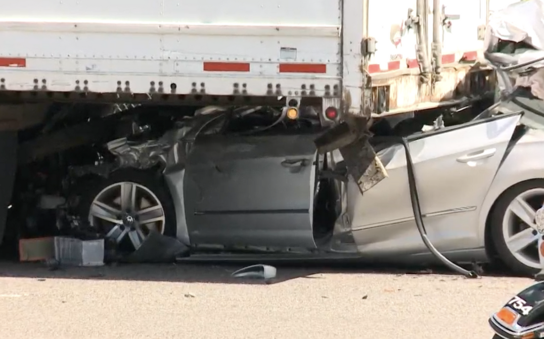 Semi-Trailer involved in fatality rear end crash