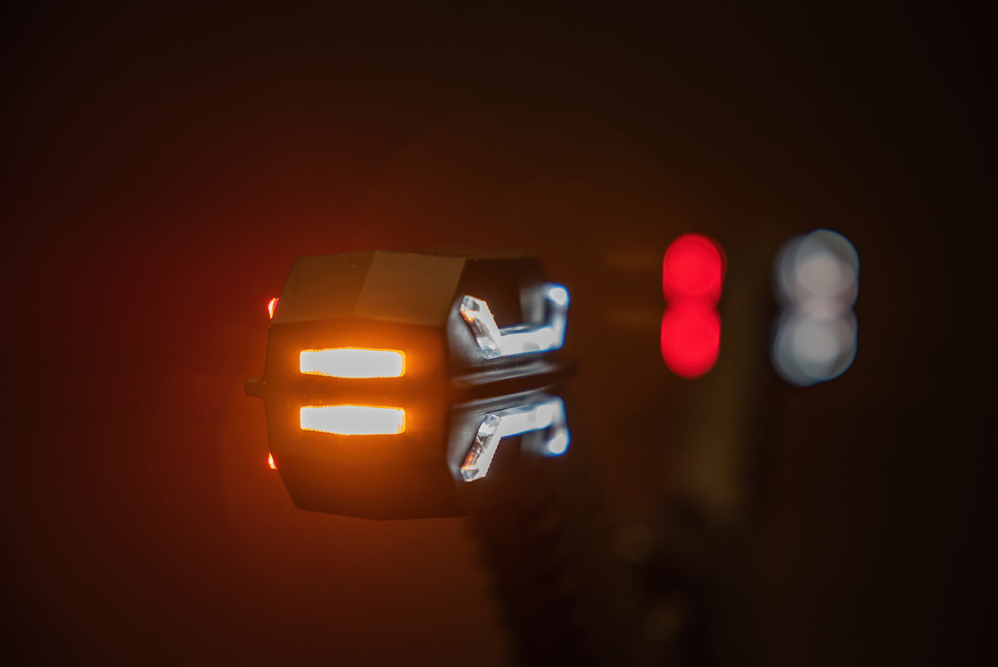 Marker Light Dragon LD 3064 with bright red, white, and orange LED marker lights for vehicle safety and visibility.