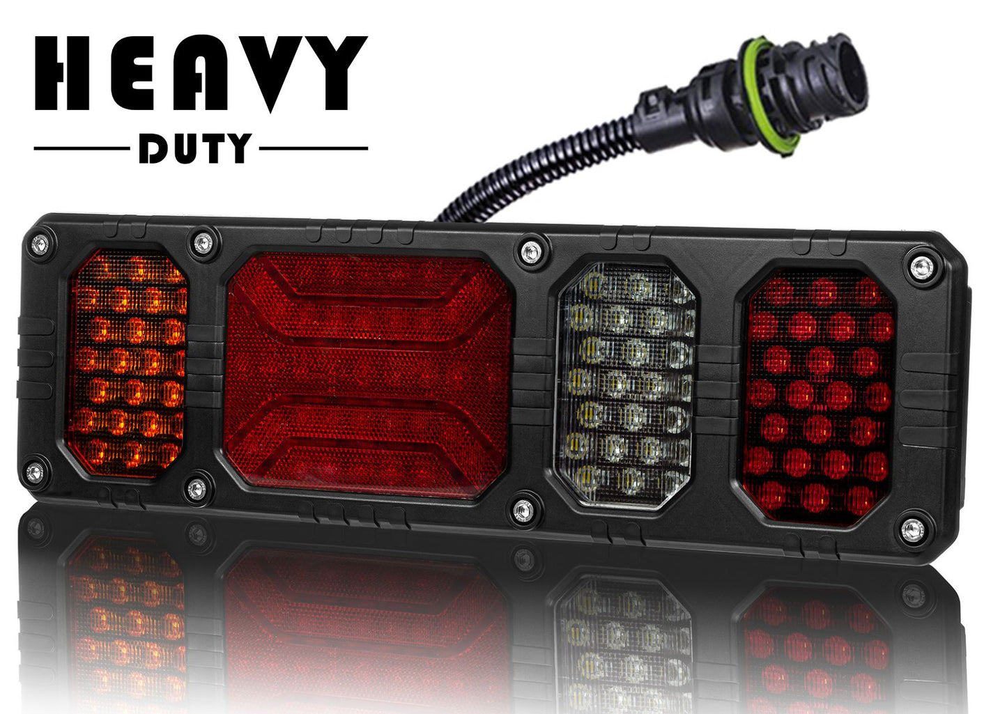 Rear Multifunction Light Heavy Duty With Reflective Device and Electrical Conduit LZD 2856