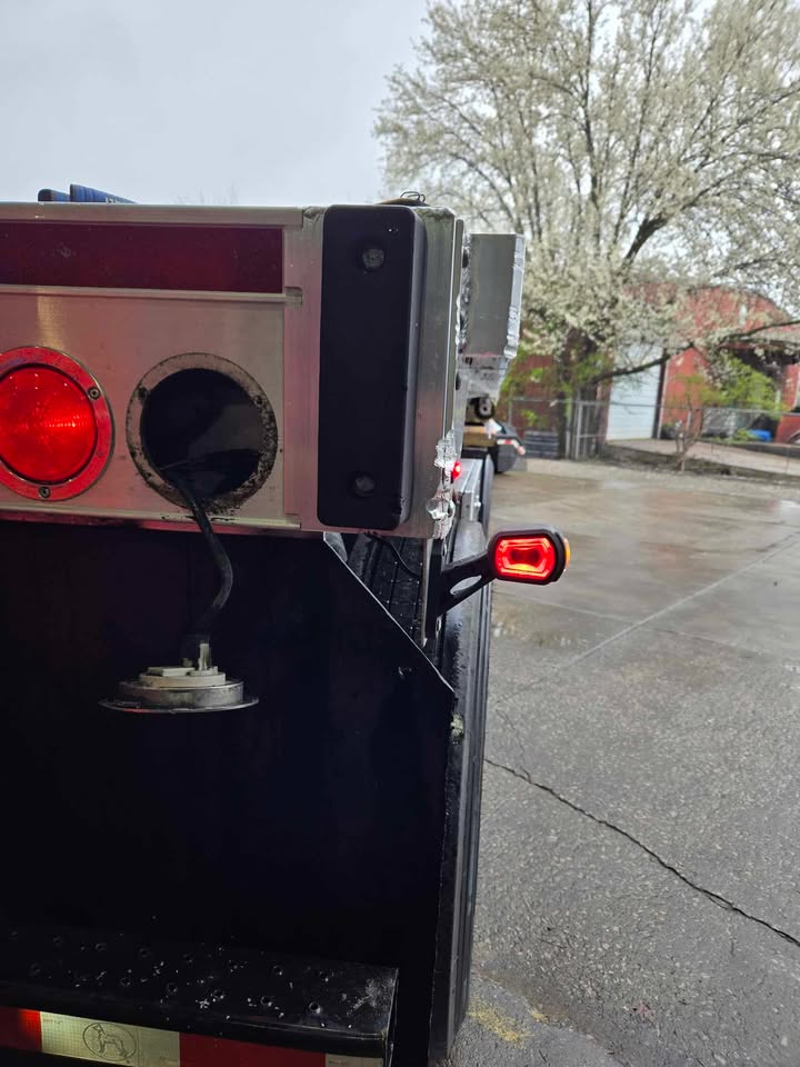 High-visibility red led outline marker light for enhanced safety installed on semitrucks, trailers, and commercial vehicles on heavy duty semitrucks, box trucks, trailers, vocational, passenger, fire trucks, and commercial vehicles.