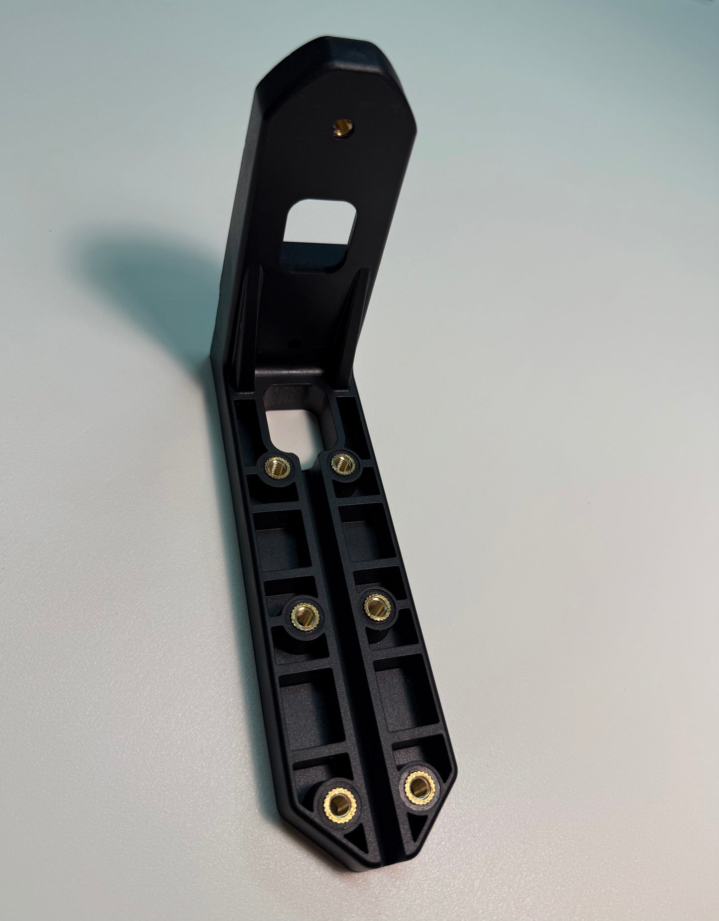 Top Bumper Mounting Bracket For Outline Marker Lights durable black bracket for secure top bumper or frame light installation.