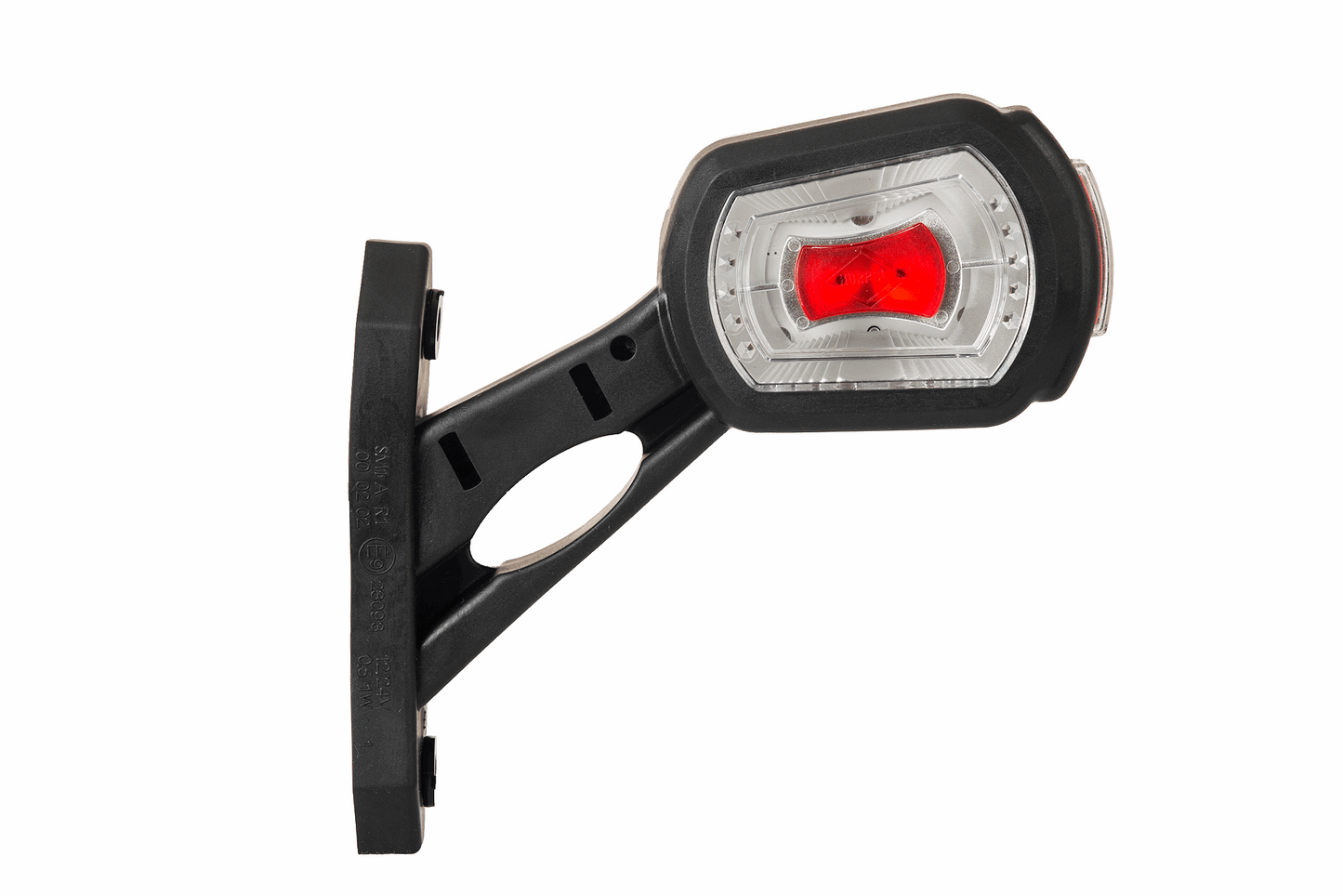 High-visibility red led outline marker light for enhanced safety on semitrucks, trailers, and commercial vehicles on heavy duty semitrucks, box trucks, trailers, vocational, passenger, fire trucks, and commercial vehicles.