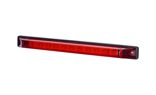 9 Red LEDs Brake Lamp LSD 563 with 9 bright LEDs, dual voltage, central mount, durable and energy-efficient brake light.