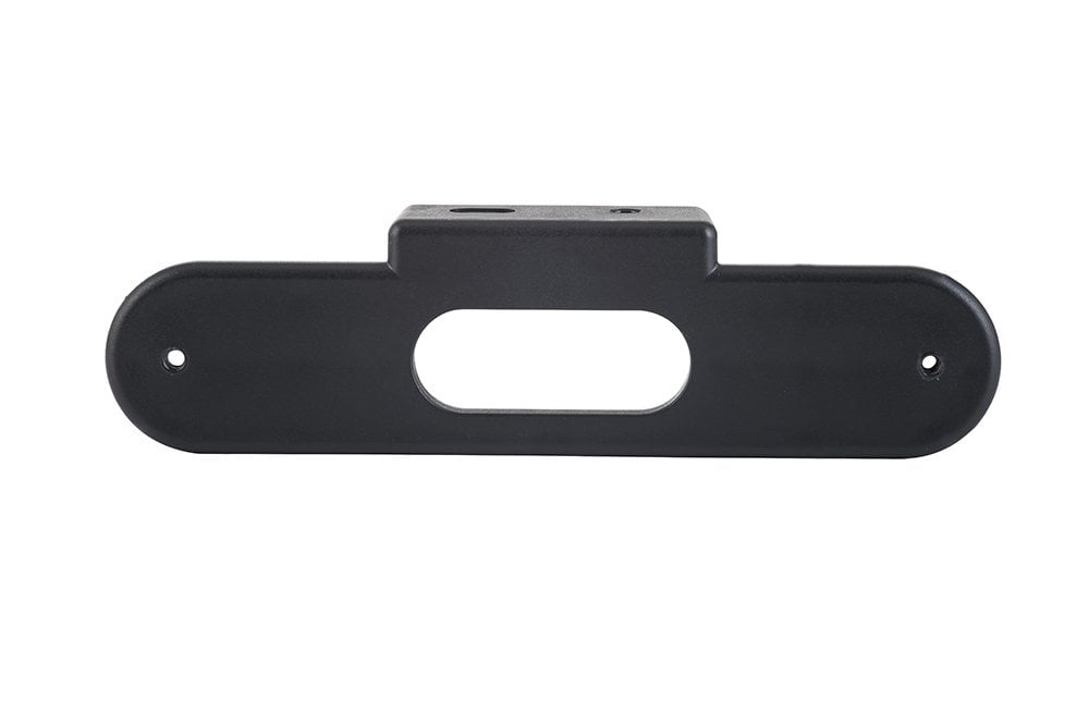 Set of Daytime Running Lights RL 2783 black mounting bracket with central oval cutout for universal installation.