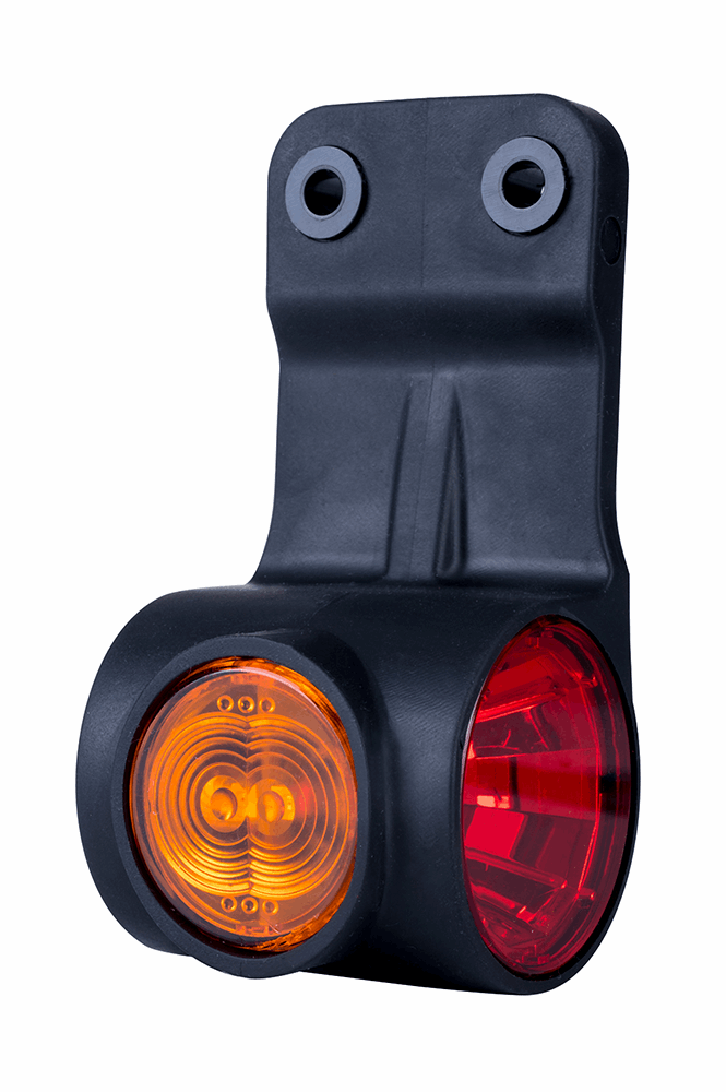 High-visibility red led marker light for enhanced safety on semitrucks, trailers, and commercial vehicles on heavy duty semitrucks, box trucks, trailers, vocational, passenger, fire trucks, and commercial vehicles.
