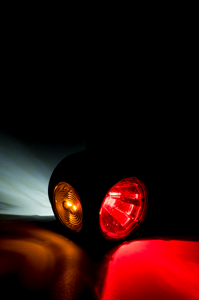 High-visibility red led marker light for enhanced safety on semitrucks, trailers, and commercial vehicles on heavy duty semitrucks, box trucks, trailers, vocational, passenger, fire trucks, and commercial vehicles.