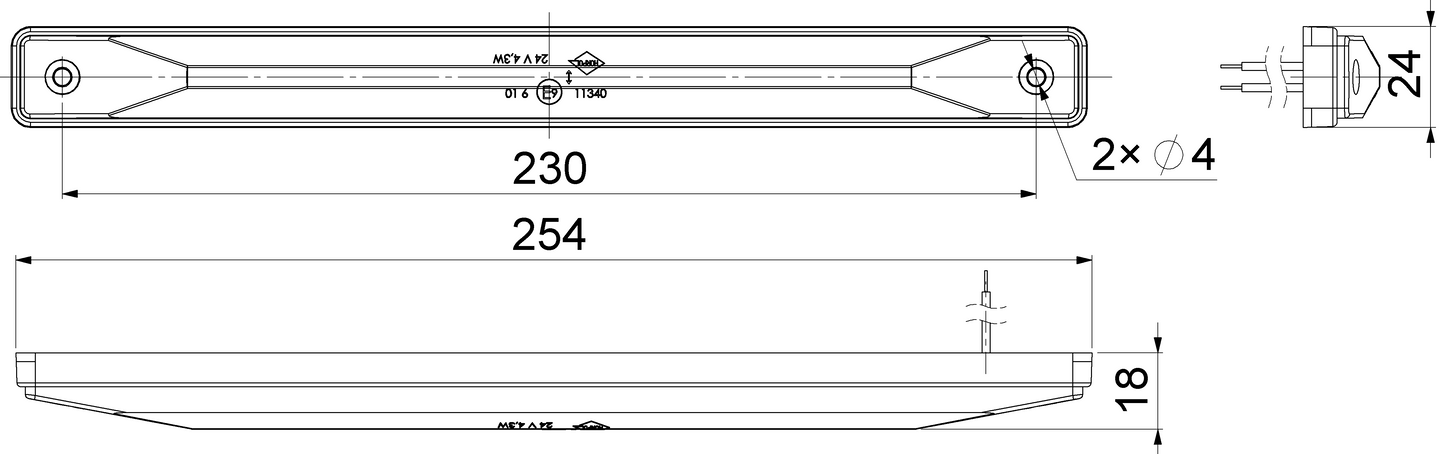 Turn signal lamp LKD 870