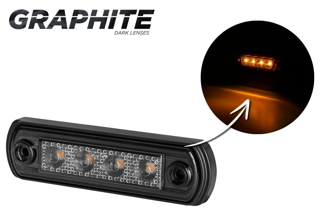 Marker Light LD 676 GRAPHITE amber