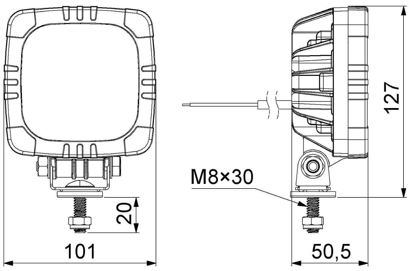 Work Light LRD 2679/RED