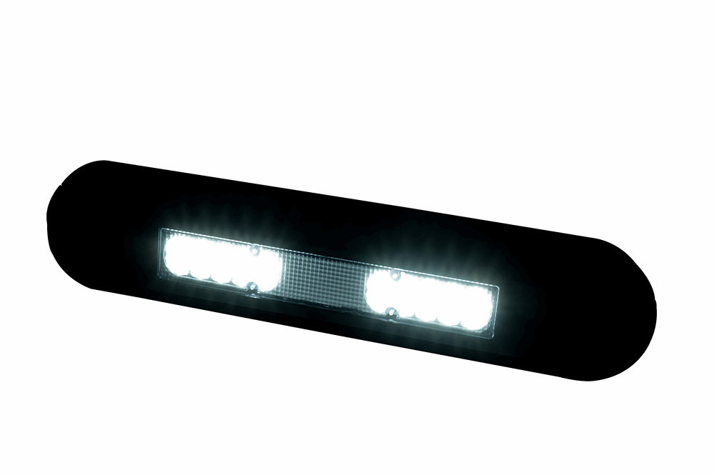 LED Work Light (6500 K) RL 3042/BLACK with 20 LEDs emitting bright cool white light in a sleek black rectangular housing.