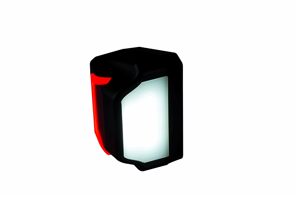 LED License Plate Lamp With Position Light RL 2834 with bright white plate light and integrated red rear position light.