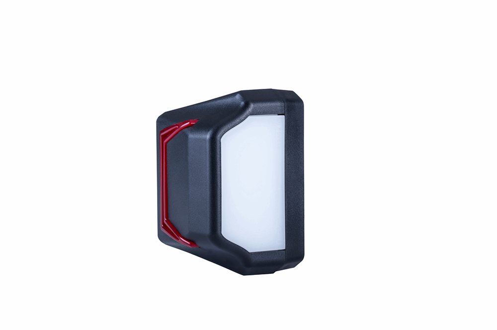 LED License Plate Lamp With Position Light RL 2834 showing compact design with white plate light and red position light features.