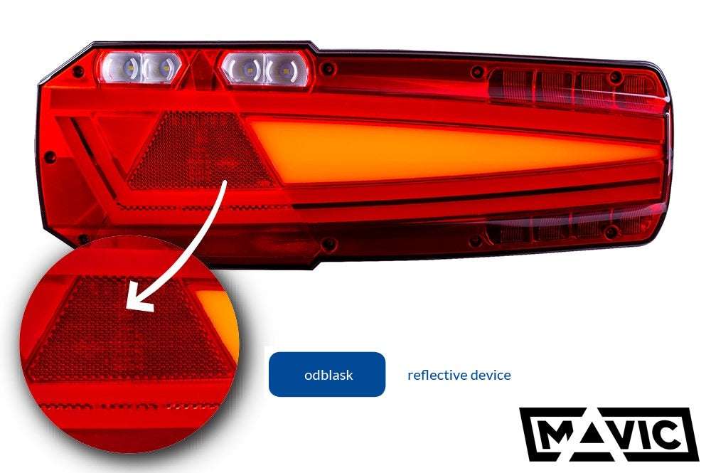 Rear Multifunction LED Light Mavic With Reflective Device LEFT RL 2652