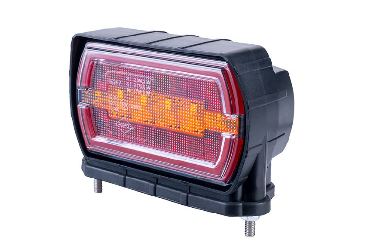 Rear Multifunction LED Light Cleo, Bottom Mount Version LZD 2790/B with bright 3-in-1 LED functions and durable design