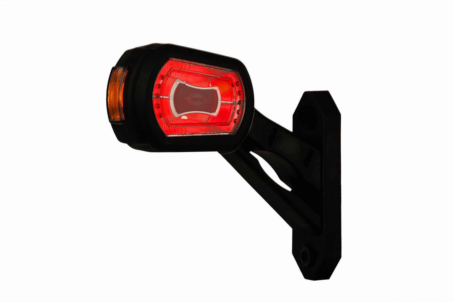 High-visibility red led outline marker light for enhanced safety on semitrucks, trailers, and commercial vehicles on heavy duty semitrucks, box trucks, trailers, vocational, passenger, fire trucks, and commercial vehicles.
