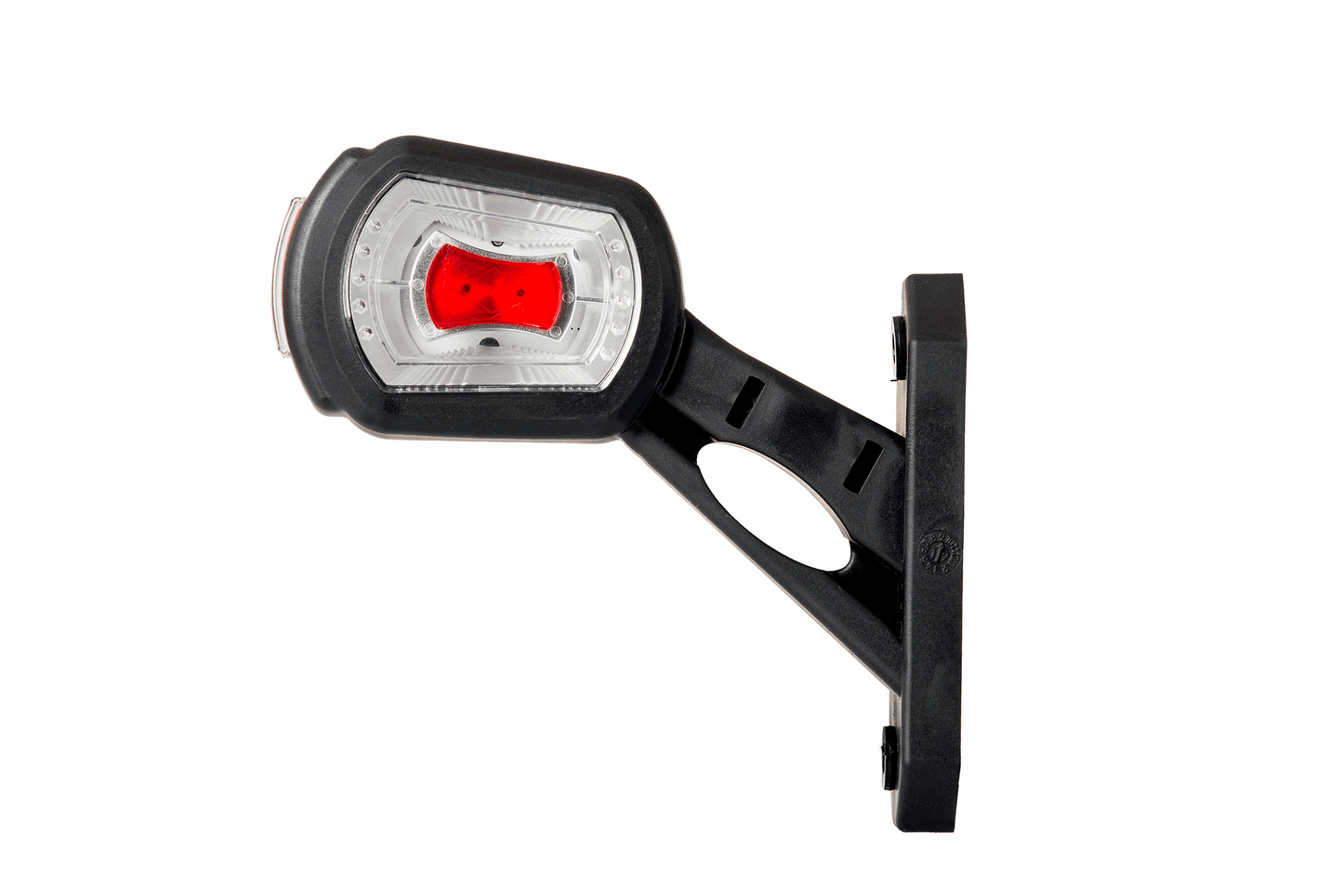 High-visibility red led outline marker light for enhanced safety on semitrucks, trailers, and commercial vehicles on heavy duty semitrucks, box trucks, trailers, vocational, passenger, fire trucks, and commercial vehicles.