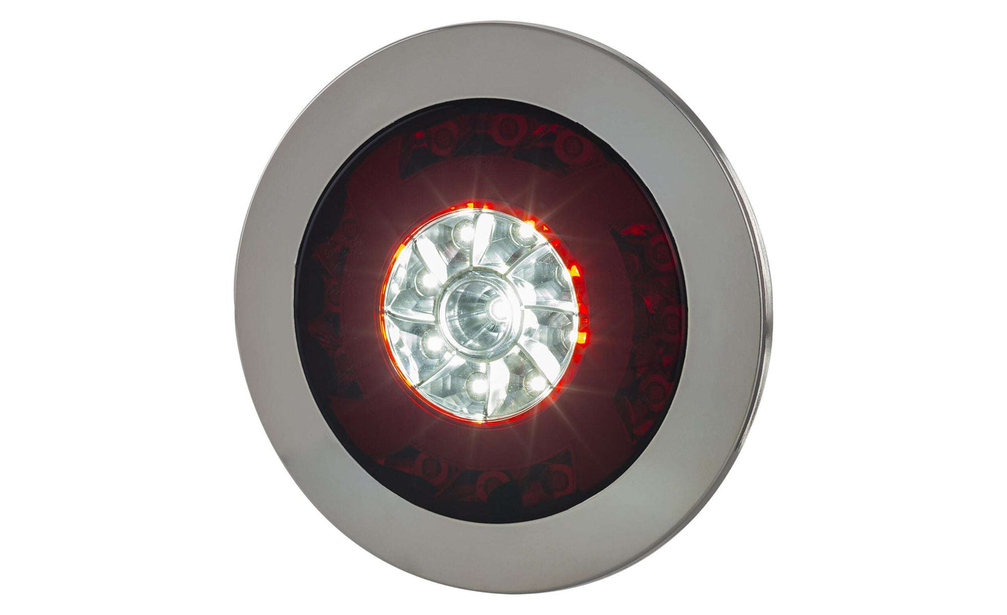 Multifunction LED Rear Chrome Lamp LUCY RL 2425 Left + Right Usable