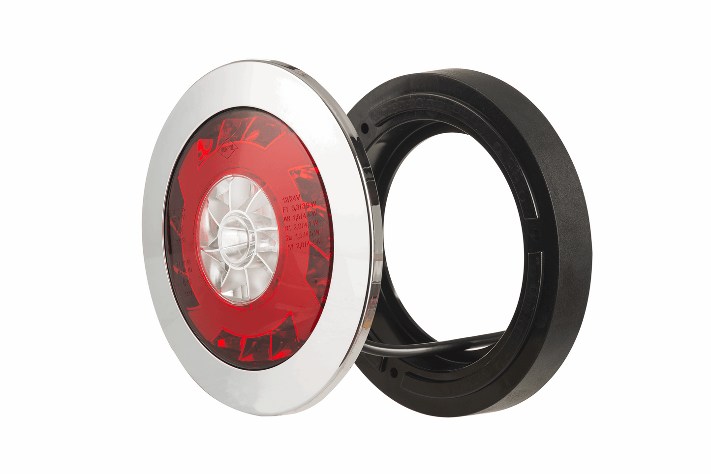 Multifunction LED Rear Chrome Lamp LUCY RL 2425 Left + Right Usable