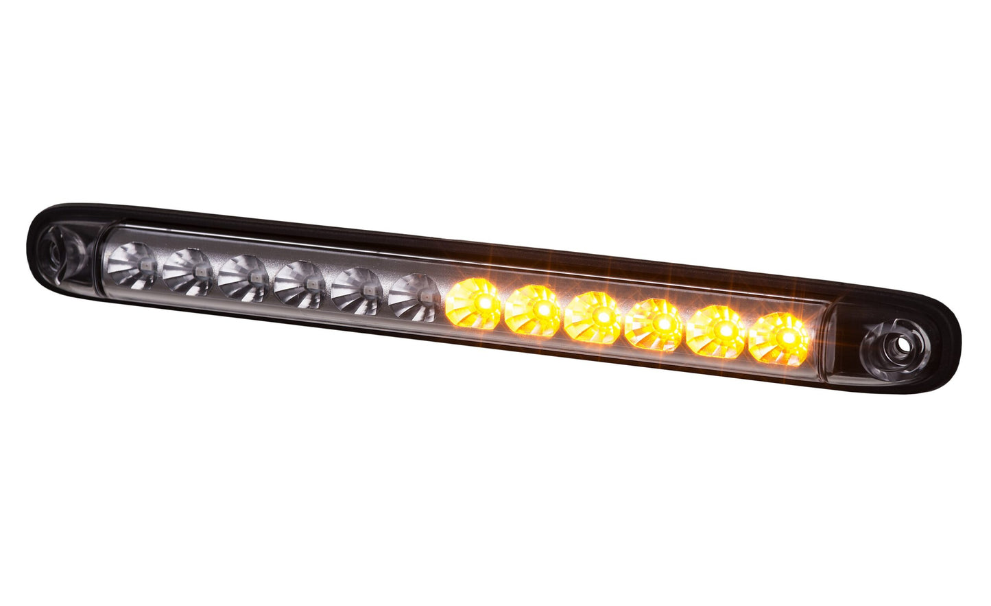 3 Function Red and Orange Rear LED Light Slim Design LZD 2246 with 12 LEDs combining brake, position, and indicator functions.
