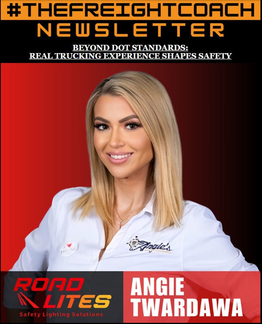 RoadLites founder Angie Twardawa featured on the freight coach podcast newsletter