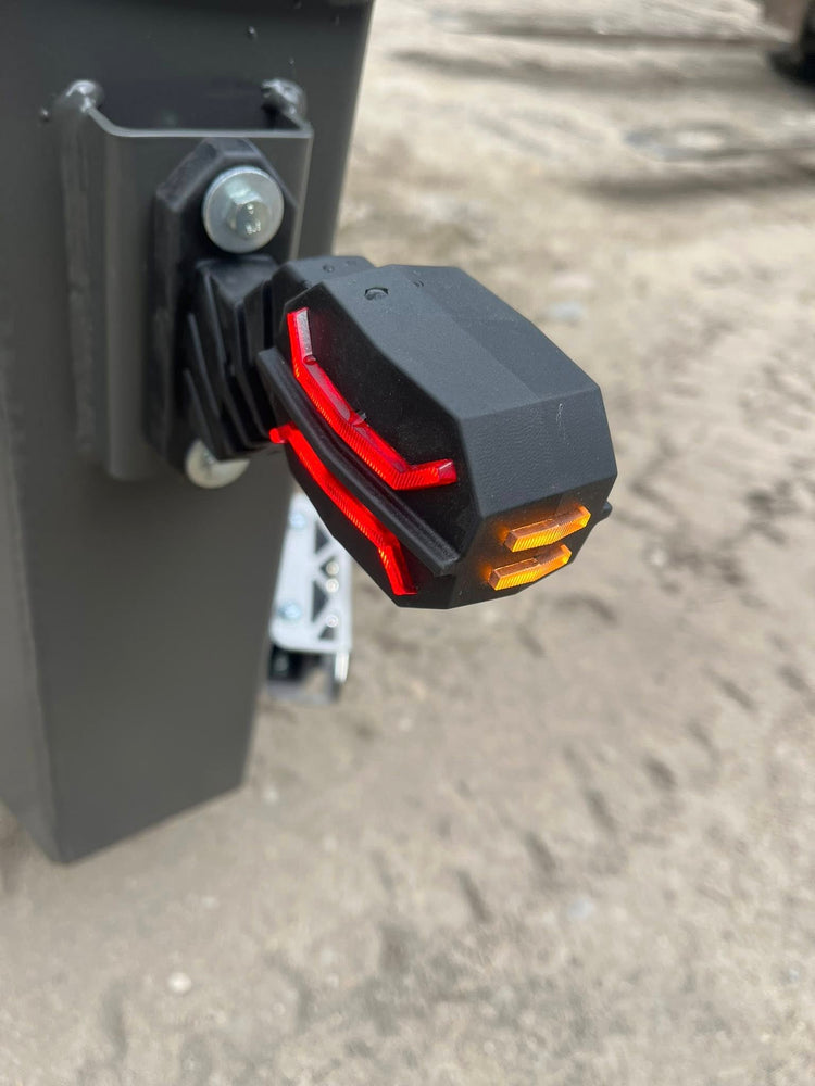 RoadLites Dragon LED end outline marker light LD 3065 mounted and glowing.
