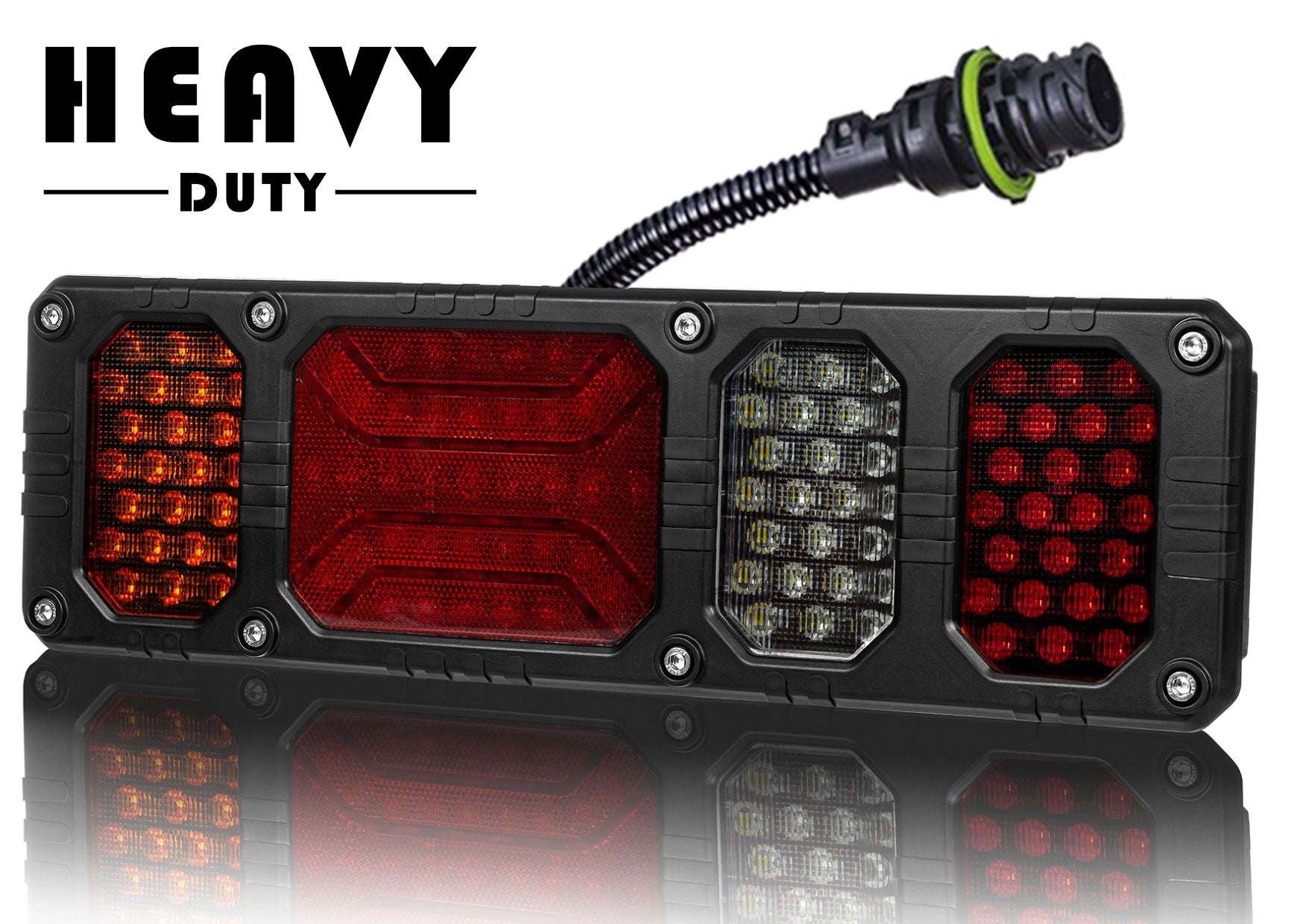 Rear Multifunction Light Heavy Duty With Reflective Device and Electrical Conduit LZD 2856