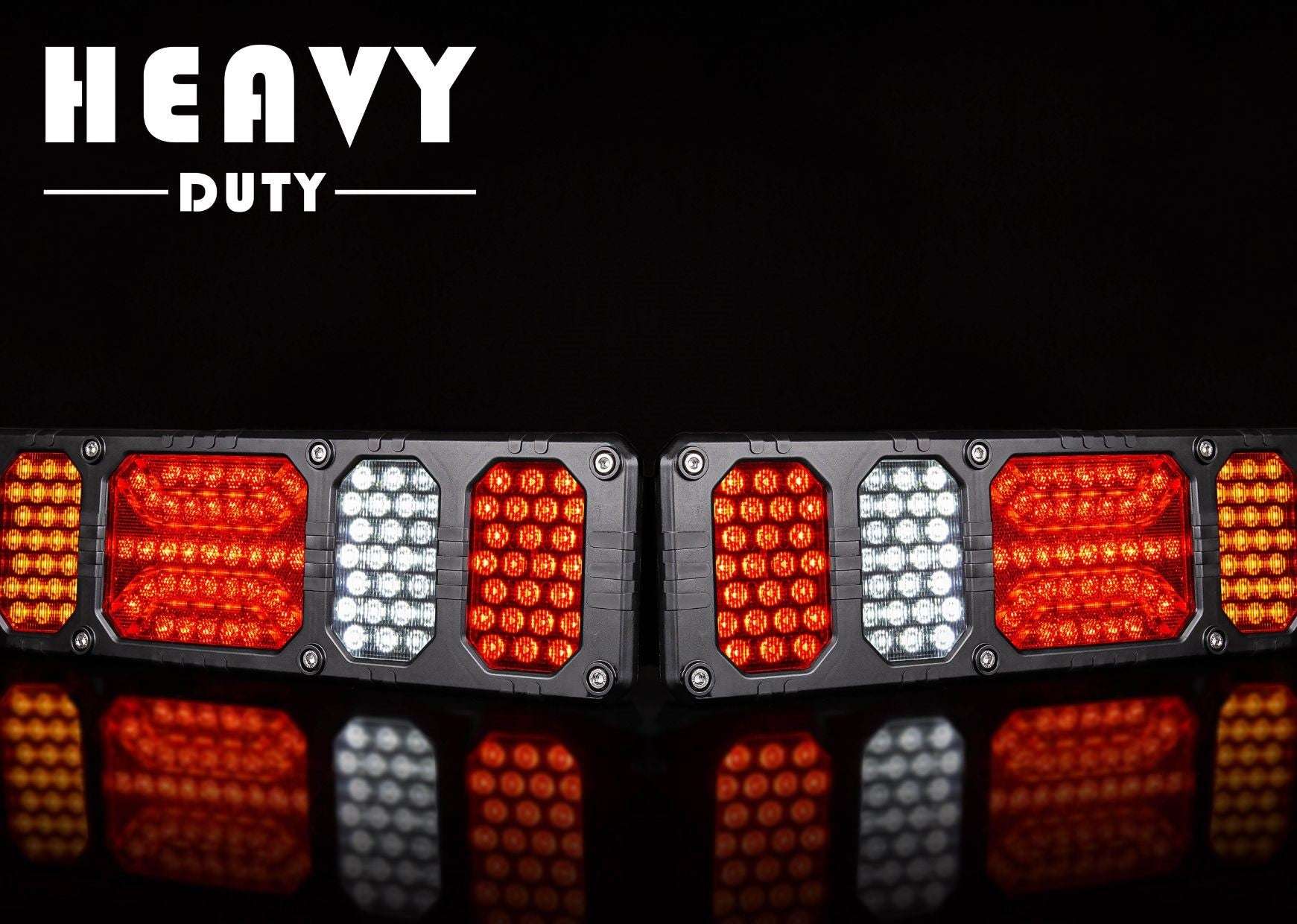 Rear Multifunction Light Heavy Duty With Reflective Device and Electrical Conduit LZD 2857
