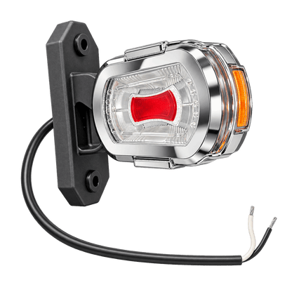 Chrome Decorative Housing on Short Arm LED Side Outline Marker Light LDCC 2776