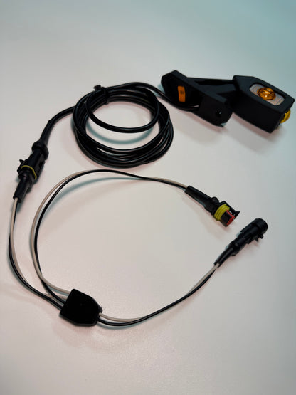 Triple Auxiliary LED Outline Marker Light Set LD 2109 with cables, designed for trailer visibility and safety.