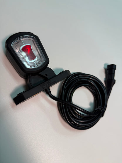 Short Arm LED Side Outline Marker Lamp Set LDCC 2776 & LDCC 2777 with 6FT cable for trailer safety.