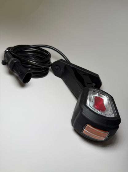 Close up of RoadLites right LED Side Outline Marker Light LDCC 2697 with superseal connector