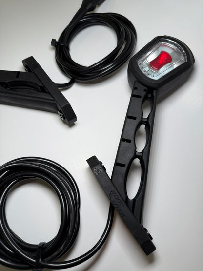 Close up of RoadLites Right Long Arm Outline Marker Light LDCC 2699