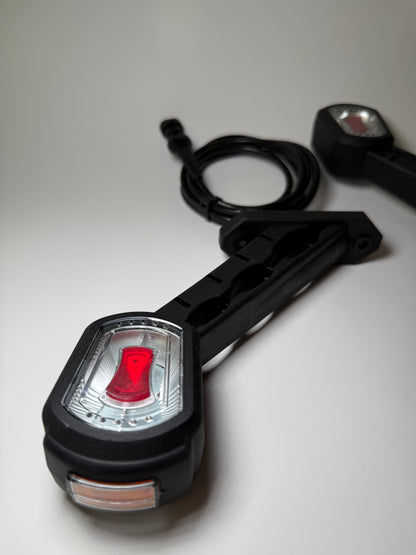 Close up of RoadLites Left Long Arm Outline Marker Light LDCC 2698
