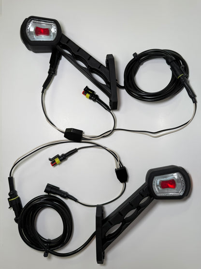 RoadLites LED Long Arm Outline Marker Light Set LDCC 2698 & LDCC 2699 with superseal harnesses