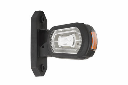 High-visibility bright amber side led outline marker light for enhanced safety on semitrucks, trailers, and commercial vehicles on heavy duty semitrucks, box trucks, trailers, vocational, passenger, fire trucks, and commercial vehicles.