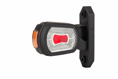 High-visibility bright red led outline marker light for enhanced safety on semitrucks, trailers, and commercial vehicles on heavy duty semitrucks, box trucks, trailers, vocational, passenger, fire trucks, and commercial vehicles.
