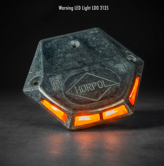 RoadLites Lift Gate LED Warning Light LDO 2135 lit up