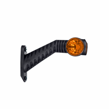 High-visibility amber led outline marker light for enhanced safety on semitrucks, trailers, and commercial vehicles on heavy duty semitrucks, box trucks, trailers, vocational, passenger, fire trucks, and commercial vehicles.