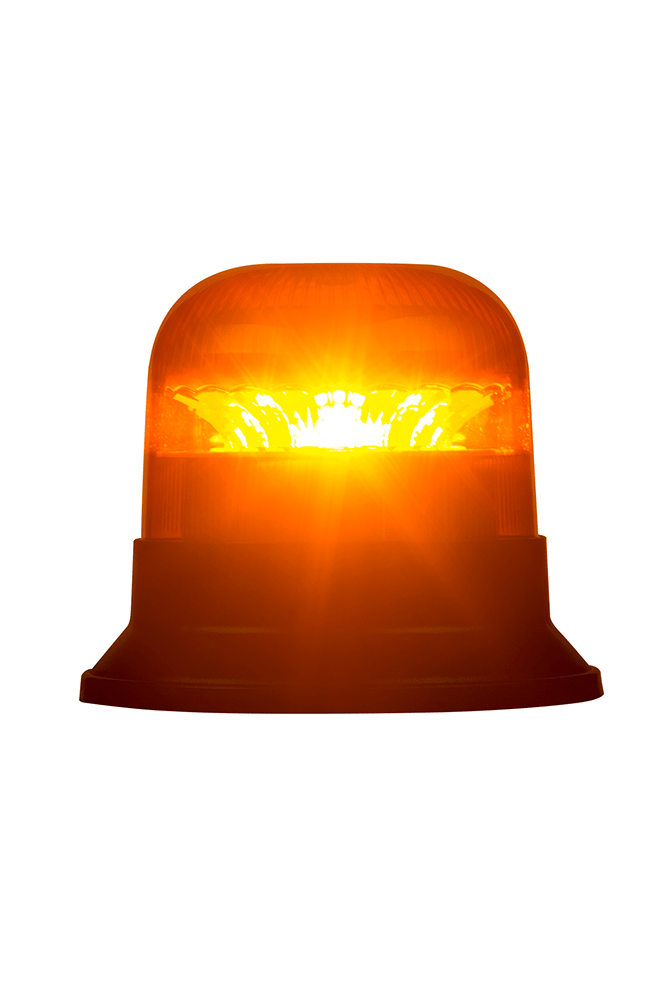 Magnetic Amber Flashing Beacon Light W Cigarette Lighter Plug LDO 2667
