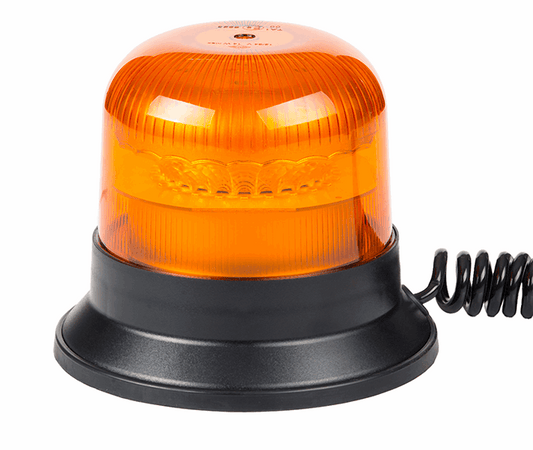 Orange Flashing Beacon Light with Magnetic Base and Cigarette Lighter Plug RL 2667