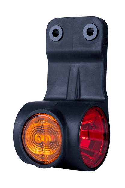 High-visibility red led marker light for enhanced safety on semitrucks, trailers, and commercial vehicles on heavy duty semitrucks, box trucks, trailers, vocational, passenger, fire trucks, and commercial vehicles.