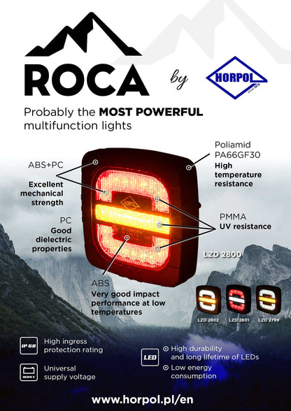 Rear 3 Function LED Lamp ROCA RL 2800