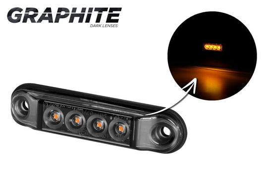 Marker Light Slim LD 2328/GRAPHITE Amber