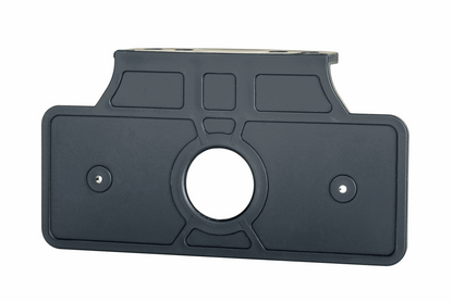 Slim XS marker lamp LKD 2511 mounting bracket in black with central circular cutout and reinforced edges
