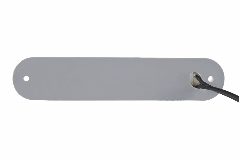 Interior lighting lamp LWD 2528 gray elongated housing with cable outlet and mounting holes for trailer and truck lighting installation