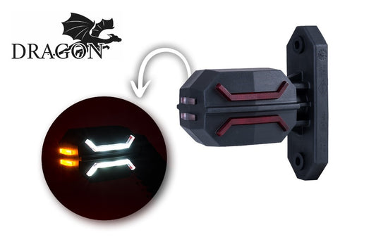 Marker Light Dragon LD 3065 with 3-function LED, universal mount, IP68 waterproof, and durable design for vehicles.