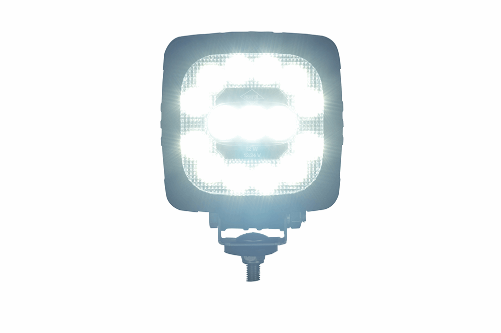 LED Work Light RL 2679 with 15 LEDs, 1000 lumens, 6500K cool white light, IP68 waterproof, universal fit.