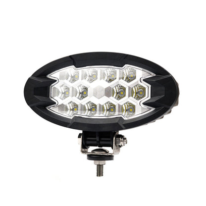 Work light RAPTOR (dispersed light, 2500 lm) LRD 3162 oval LED array with hexagonal pattern and mounting bolt below