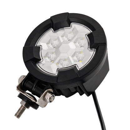 Work light RAPTOR (dispersed light, 2600 lm) LRD 3180 close-up of circular LED cluster with mounting bracket and cable visible