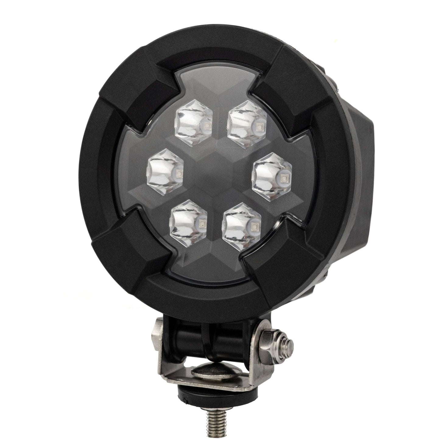 Work light BLUE SPOT RAPTOR (focused light, 400 lm) LRD 3183 close-up of six LED modules with mounting bracket